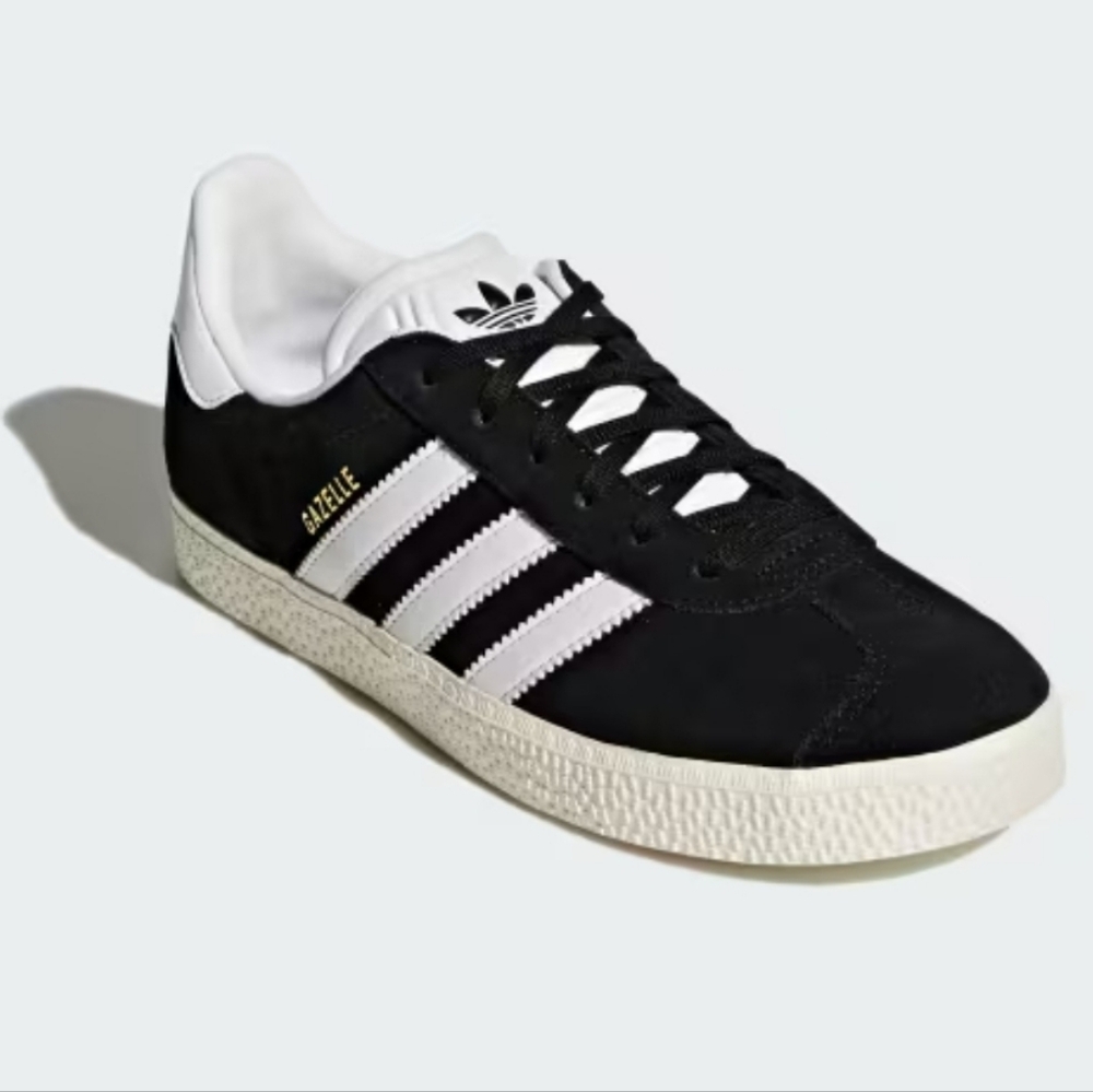 adidas Originals Gazelle Black with White Stripes